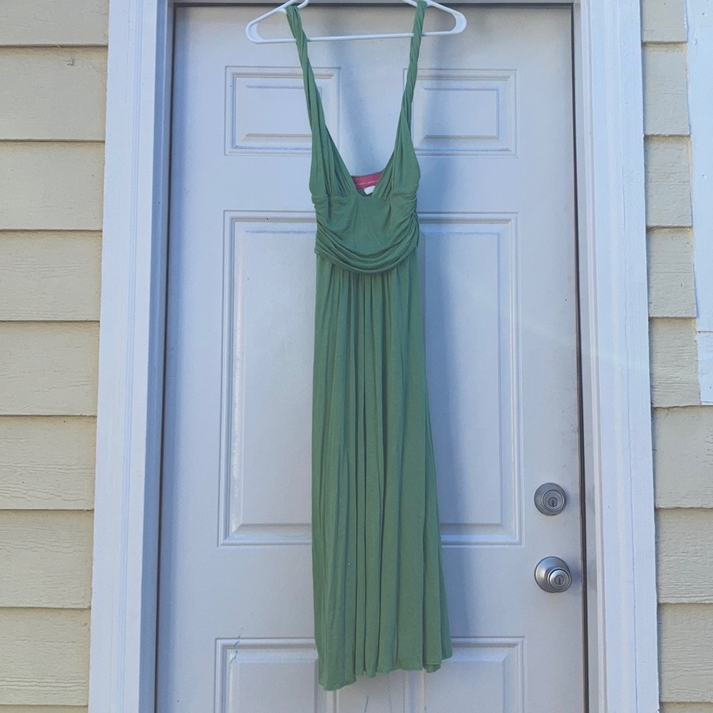 Beautiful green midi Greek dress